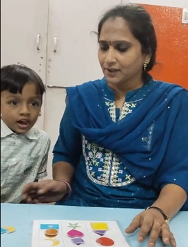 Practicing the Shapes Activity